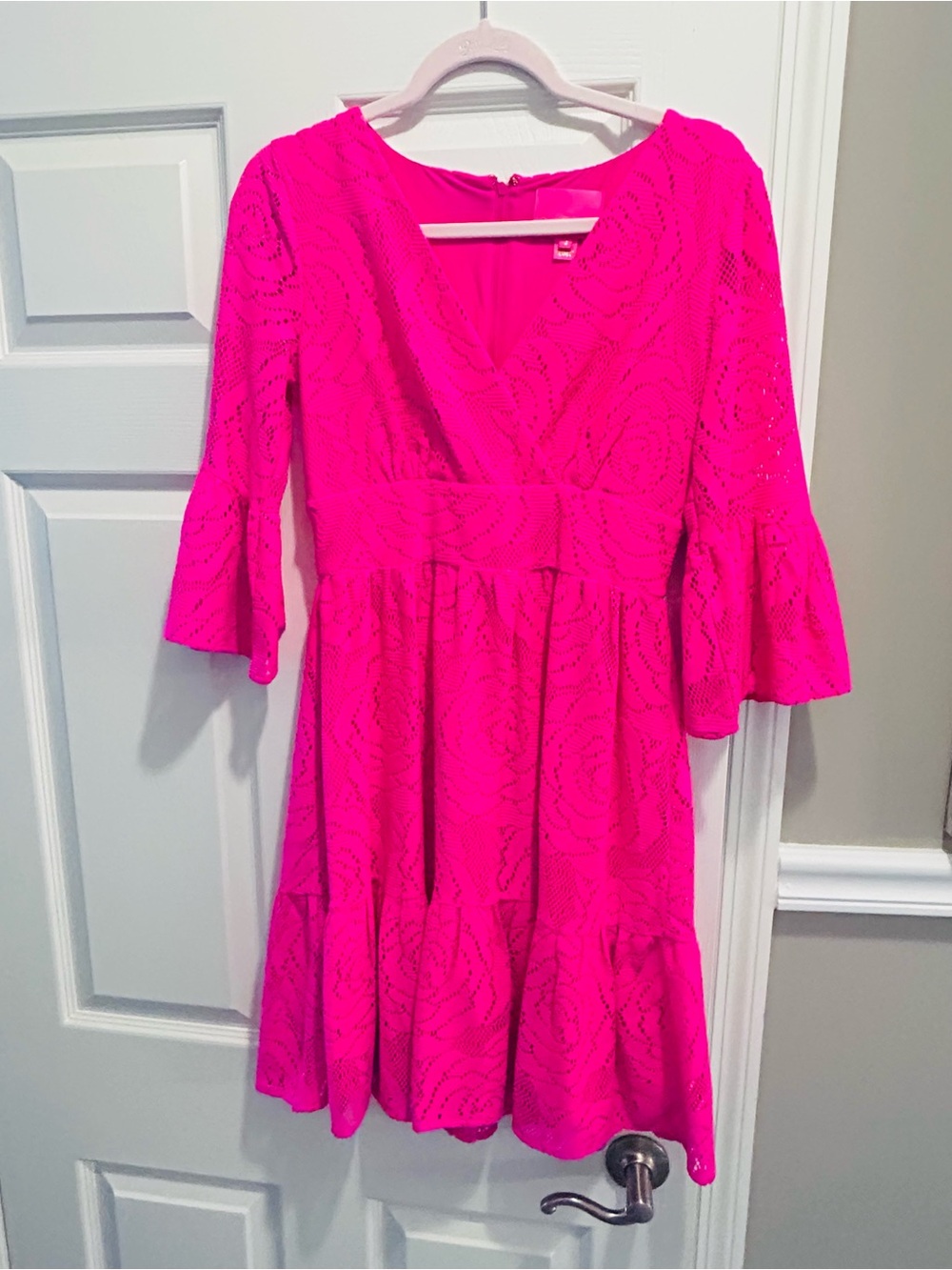 Lilly Pulitzer Neon Pink Lace Dress